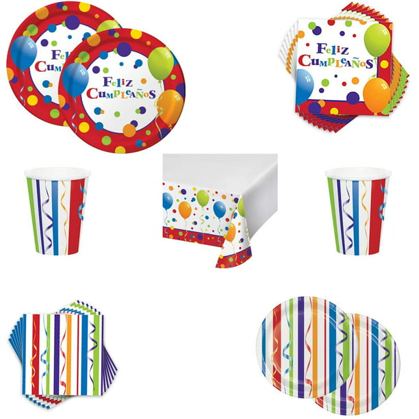 Cups Napkins Nerf Birthday Party Pack for 16 Tablecloth and Straws Includes Plates